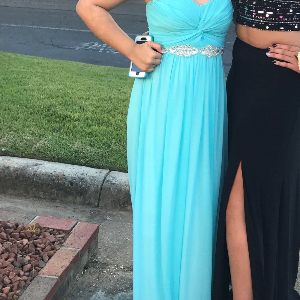 Strapless prom dress